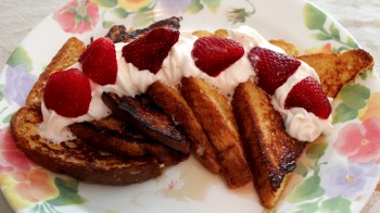 Best French Toast Recipe With Cinnamon Strawberries Whipped Cream