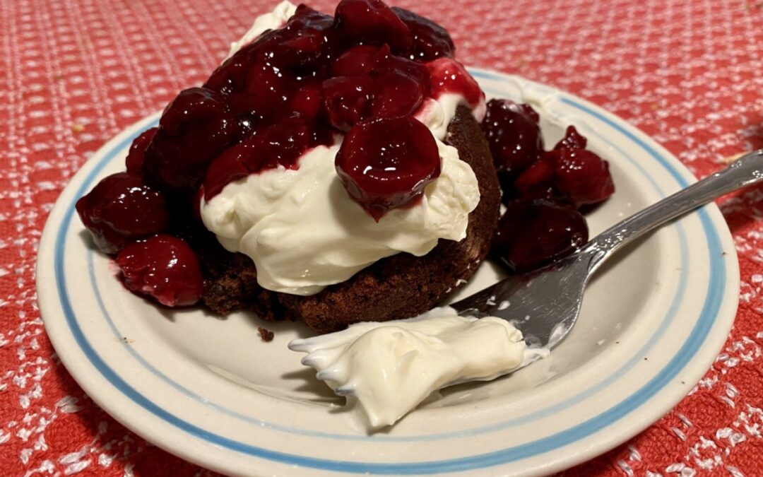 Chocolate Cherry Cake Recipe — Healthier Version